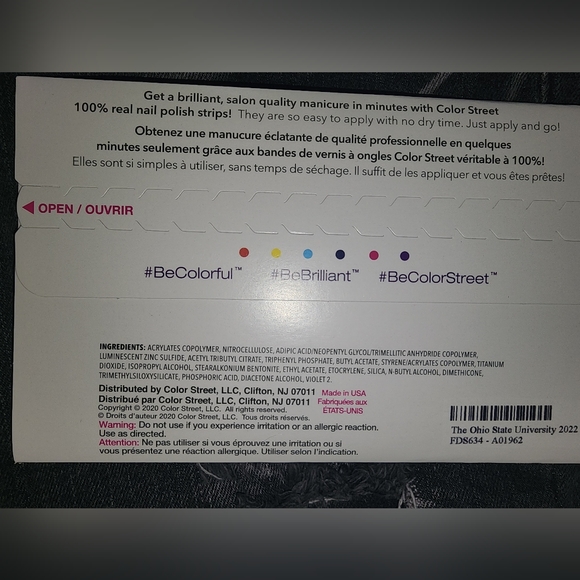 Ohio State Colorstreet Nailstrips - Picture 2 of 2